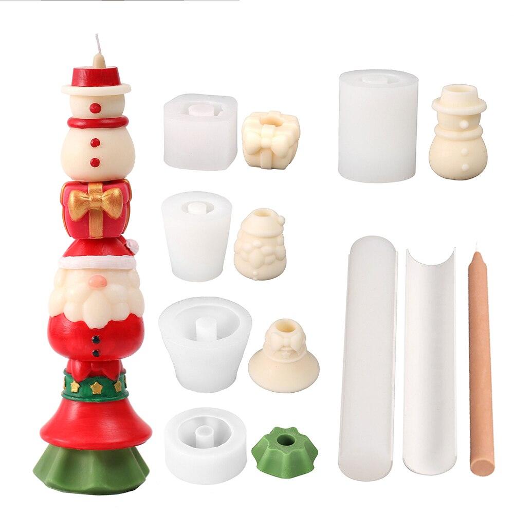 Christmas Themed Building Blocks Candle Silicone Molds - Boowan Nicole