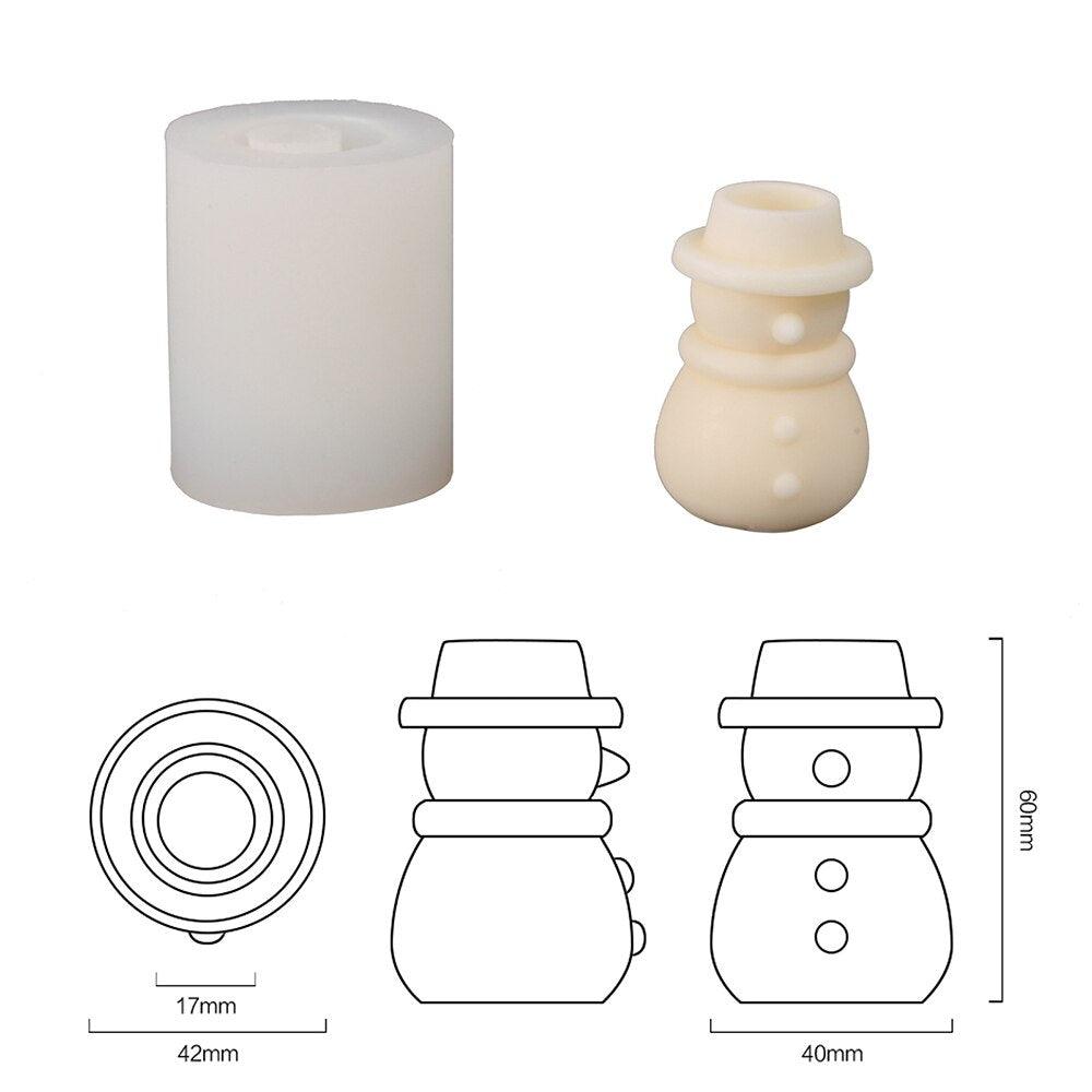 Christmas Themed Building Blocks Candle Silicone Molds - Boowan Nicole