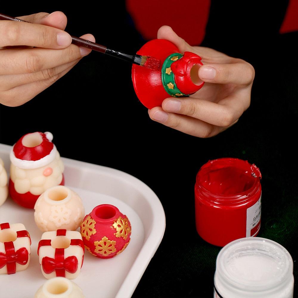 Christmas Themed Building Blocks Candle Silicone Molds - Boowan Nicole