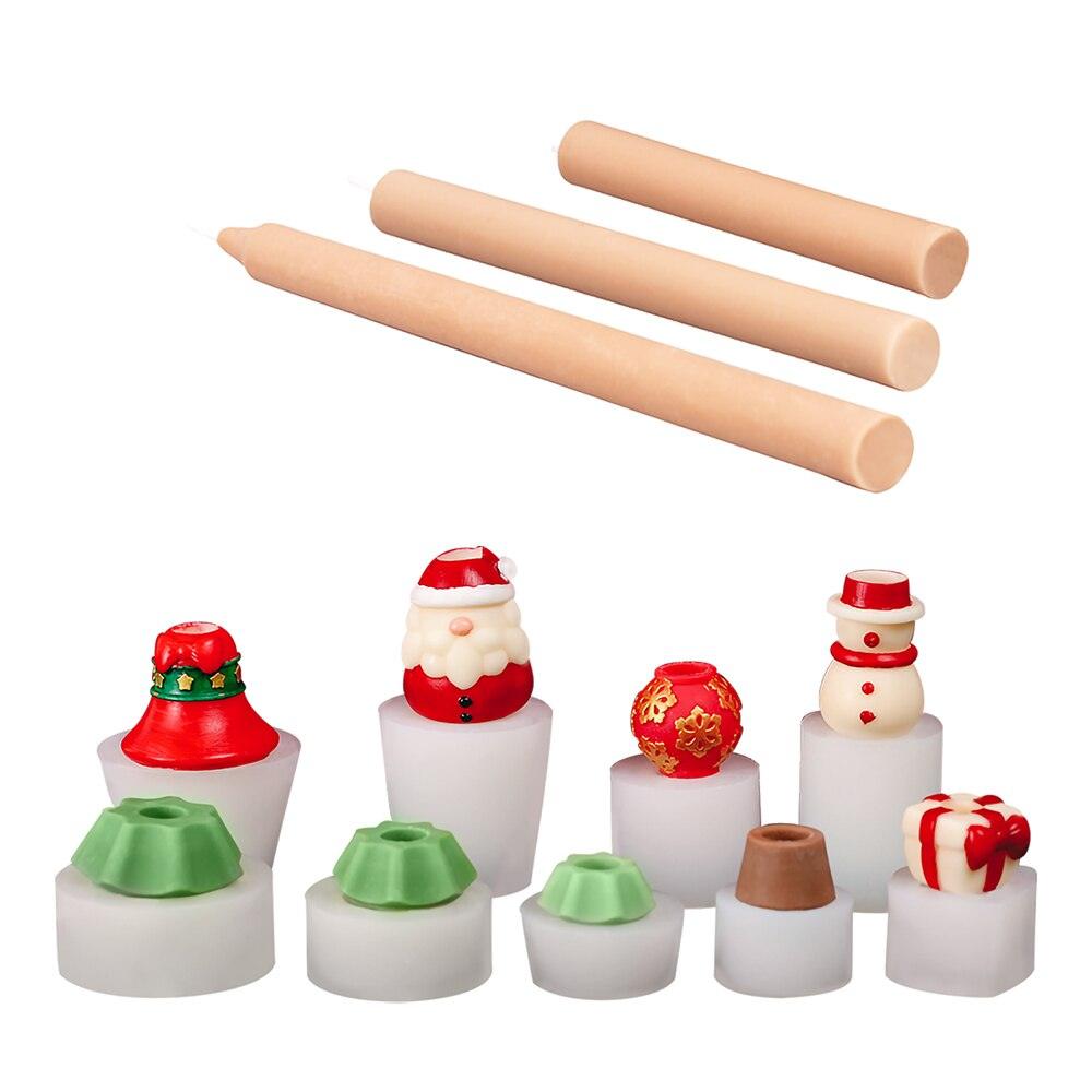 Christmas Themed Building Blocks Candle Silicone Molds - Boowan Nicole