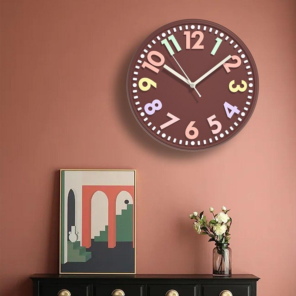 Concrete Numeral Wall Clock Silicone Mold