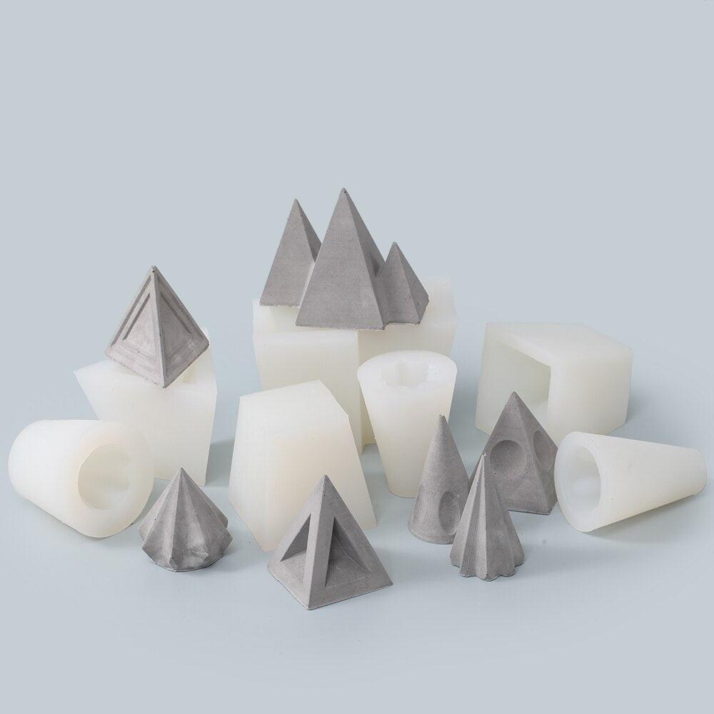 7-Pieces Concrete Ring Holder Silicone Mold - Boowan Nicole