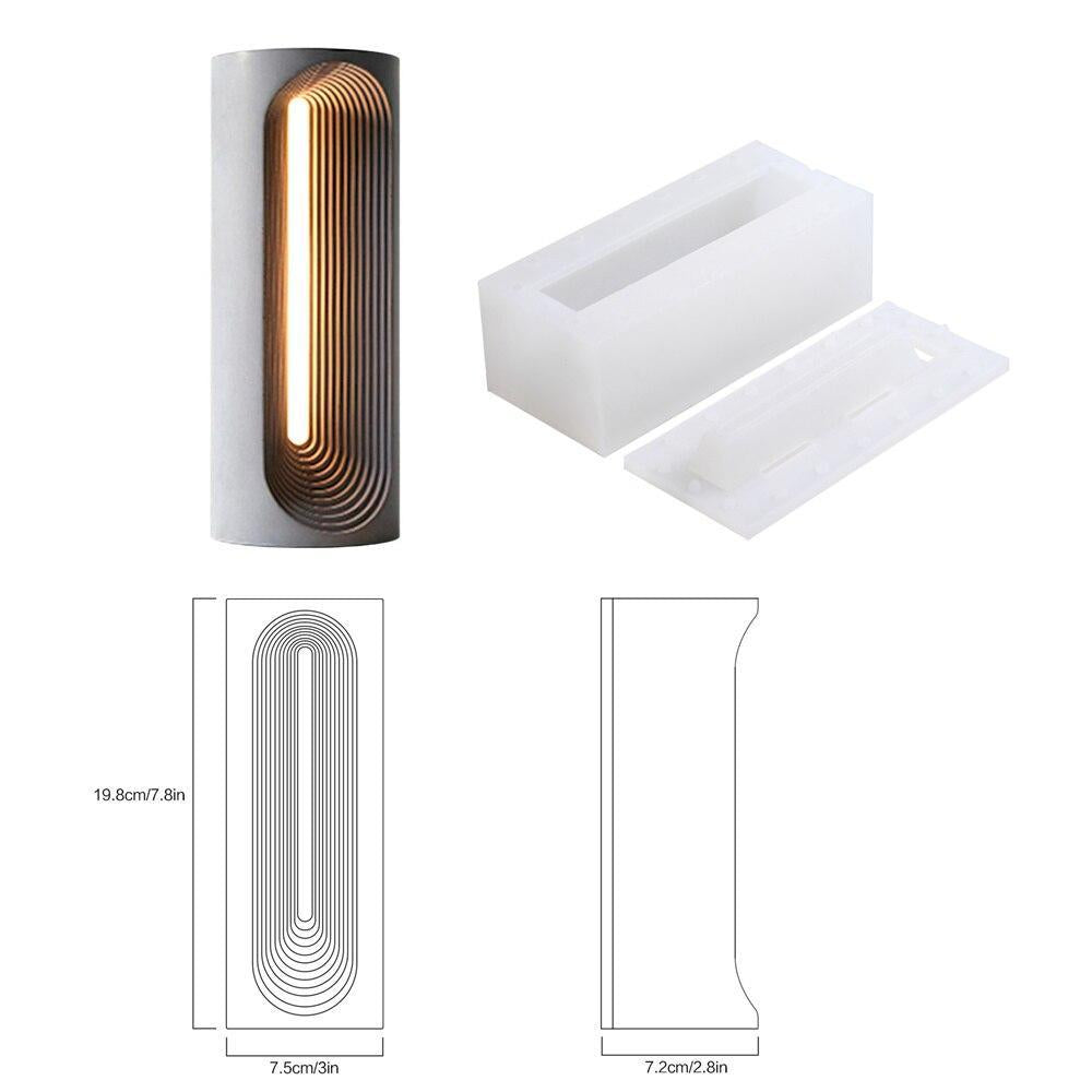 Witness the transformation from mold to masterpiece – explore Boowannicole's silicone molds alongside the stunning finished concrete table lamps.