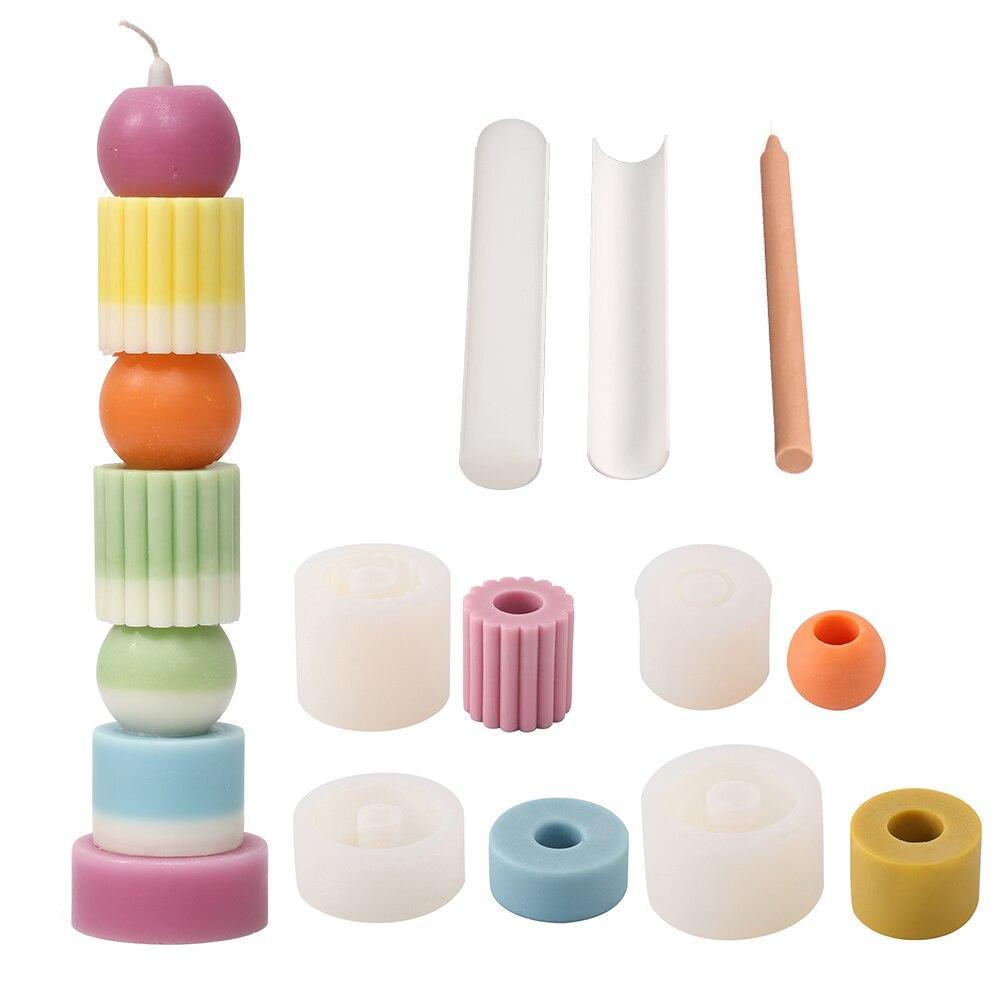 Building Blocks Stackable Modular Candle Mold