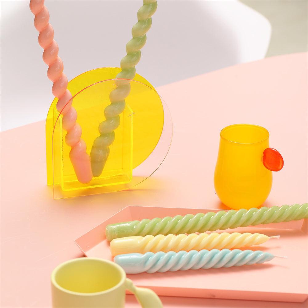 Spiral Long Pole Taper Candle Silicone Mould Collection