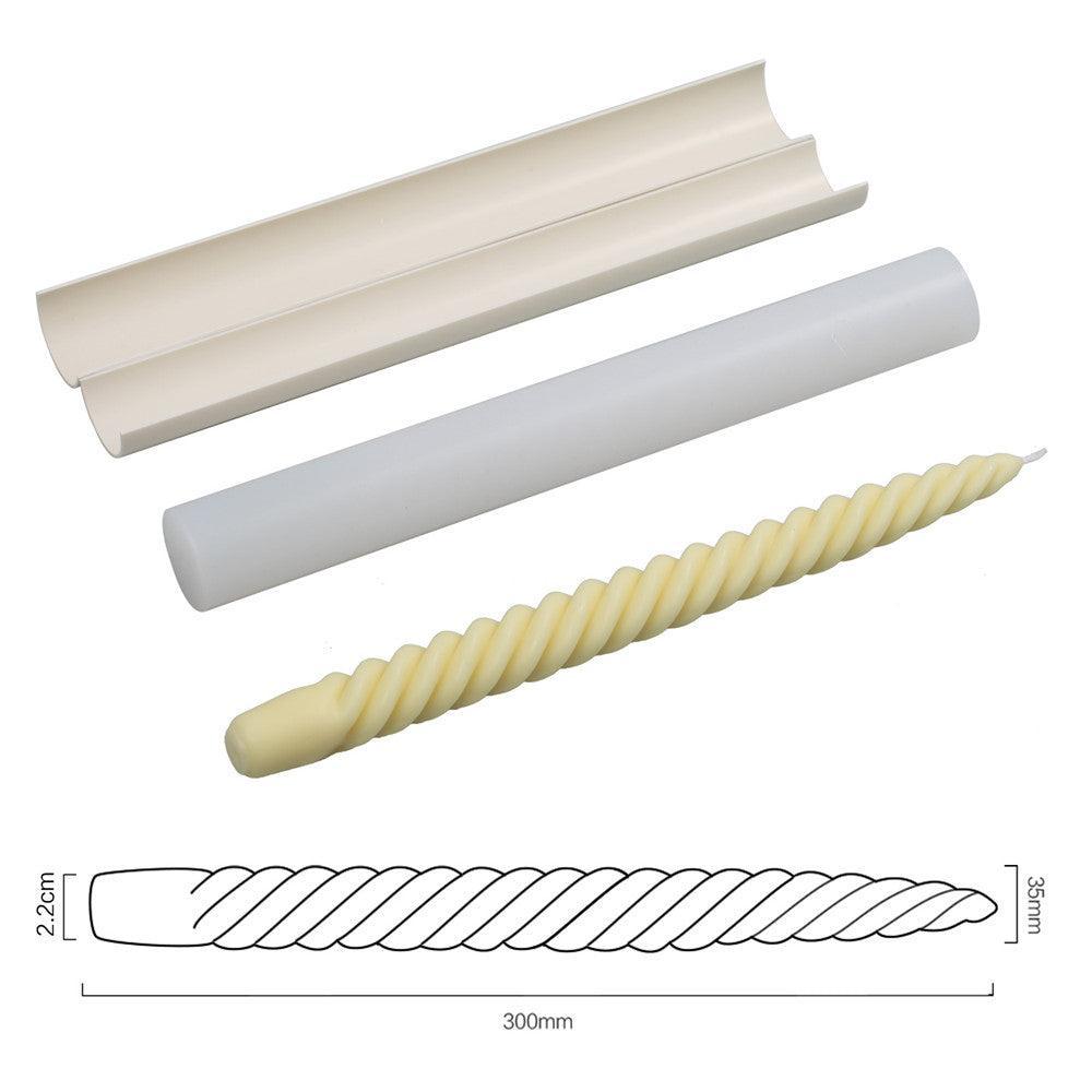 Spiral Long Pole Taper Candle Silicone Mould Collection