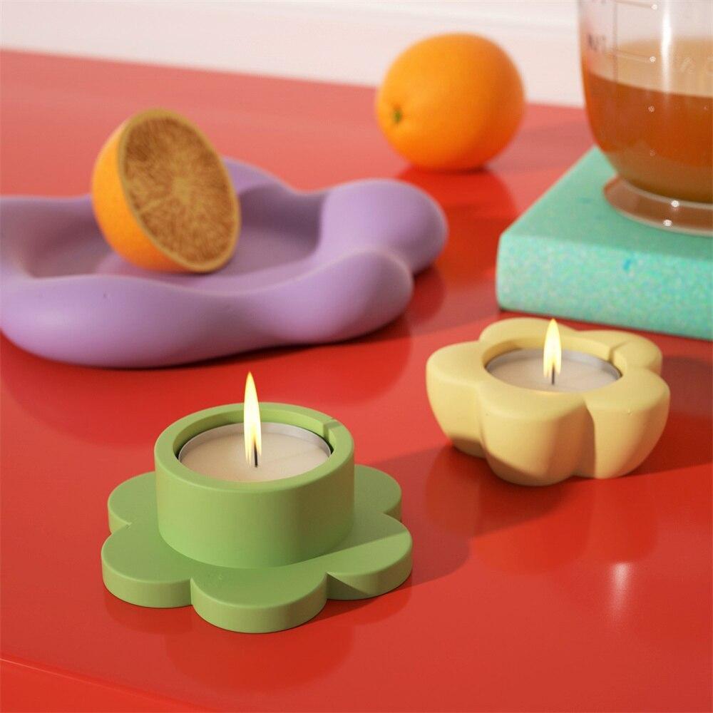 Floral Tea Light Candle Holder Mould