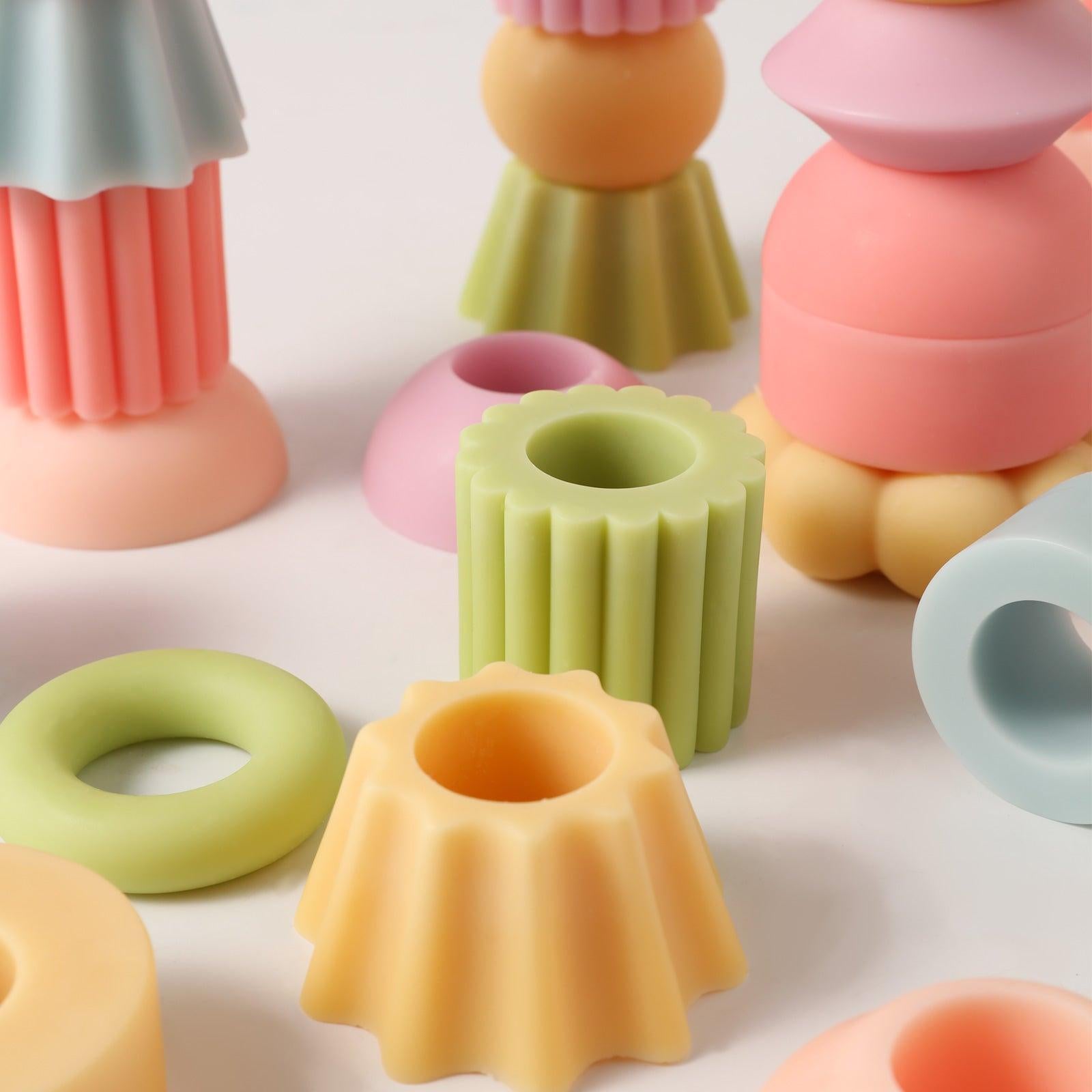 DIY Building Blocks Stackable Modular Candles Molds