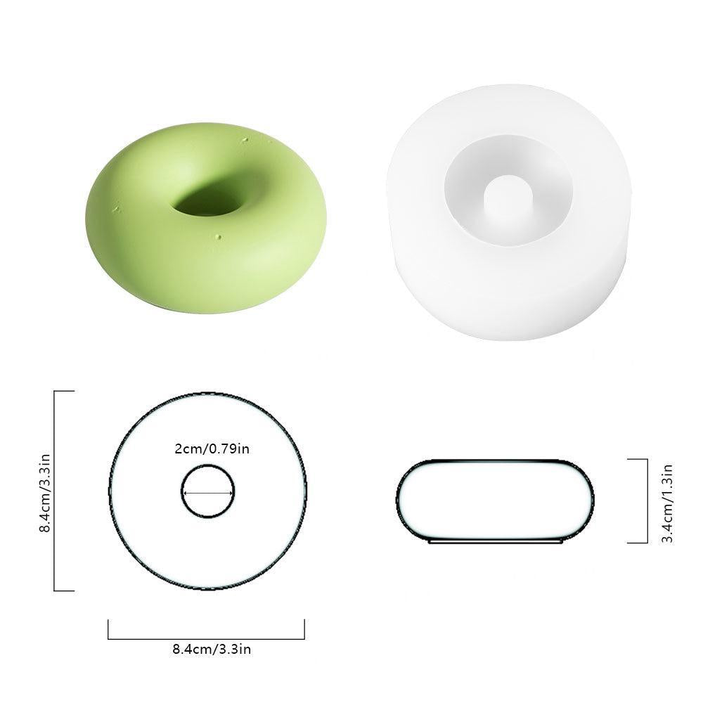 Moule en silicone pour bougeoir conique géométrique