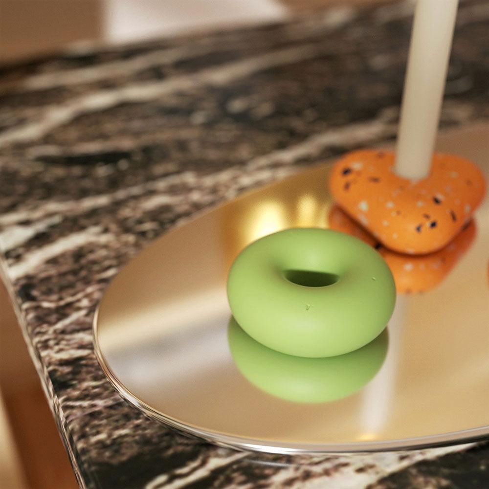 Moule en silicone pour bougeoir conique géométrique