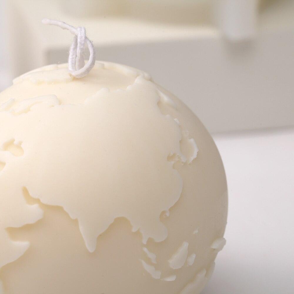 3D Globe Soy Wax Candle Silicone Mold - Boowan Nicole
