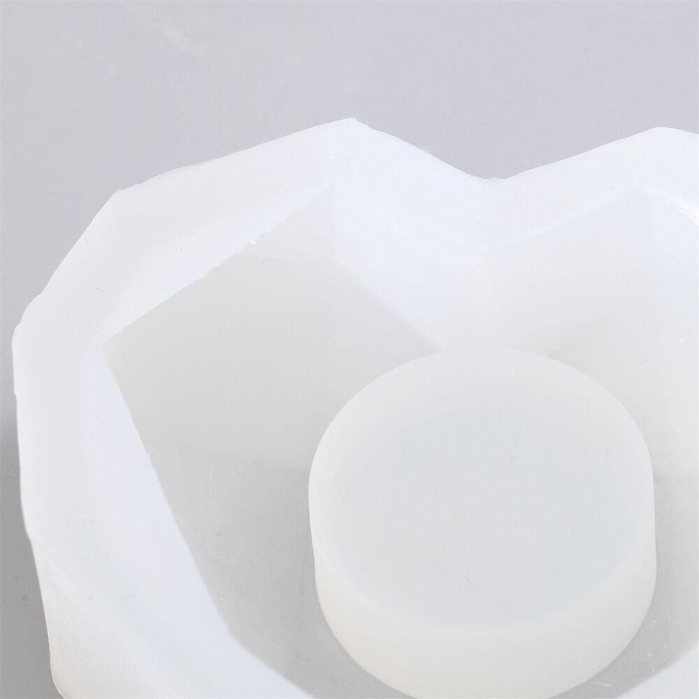 Heart Concrete Candle Holder Silicone Mold