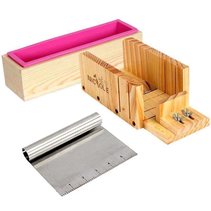 28oz Silicone Soap Loaf Mold with Adjustable Cutter and Blade