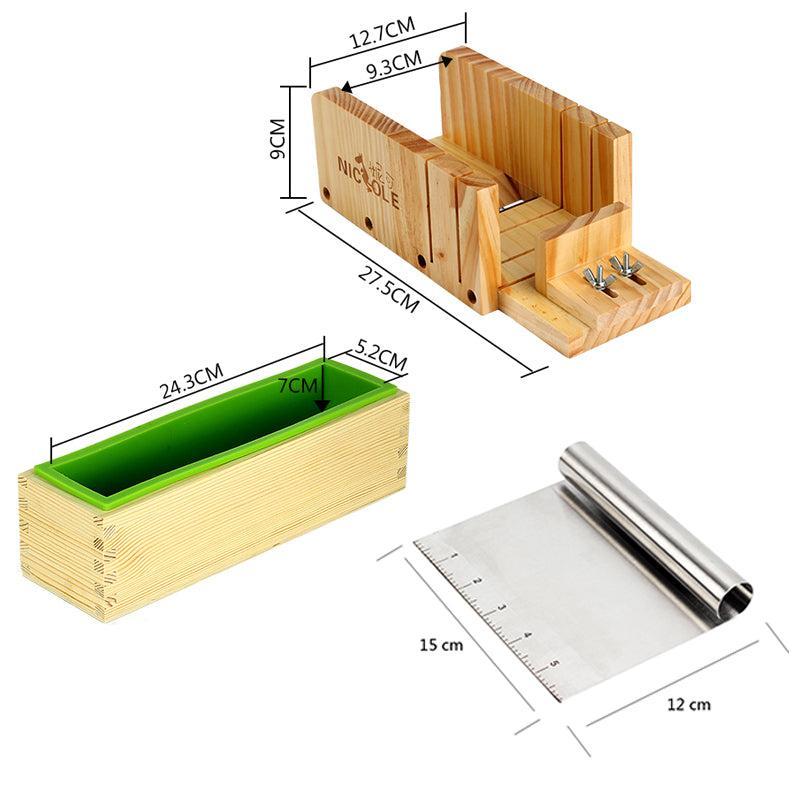 28oz Silicone Soap Loaf Mold with Adjustable Cutter and Blade