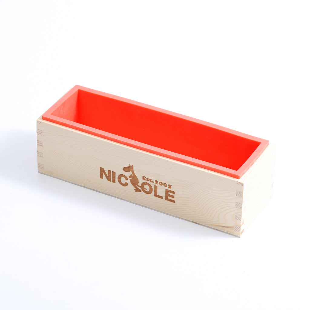 9 Bar Slab Loaf Slicone Soap Mold with Wooden Box – Boowan Nicole