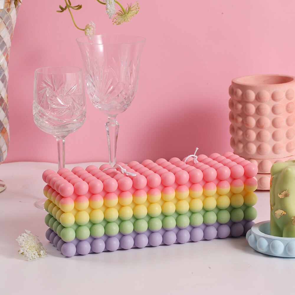 Geometric Cylinder Shaped Soy Wax Candle Silicone Molds – Boowan