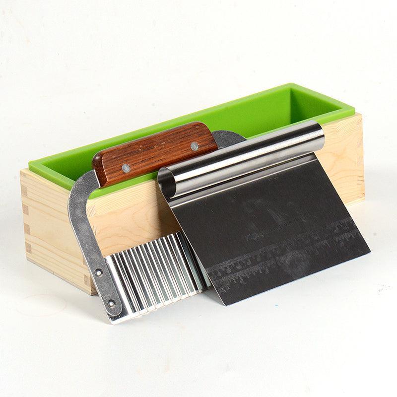 28oz Silicone Soap Loaf Mold with 2 Stainless Steel Cutters Set