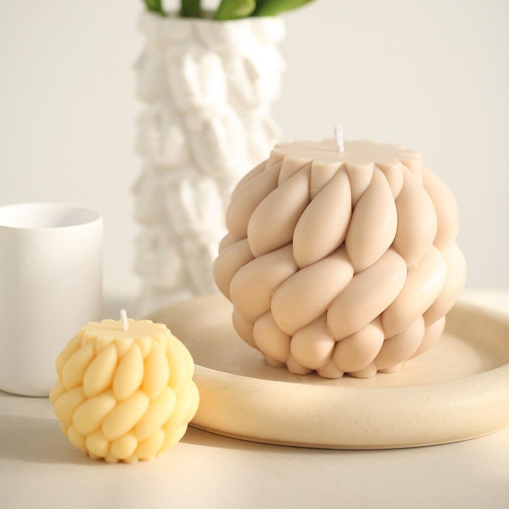 Spiral Braided Candle Silicone Mold