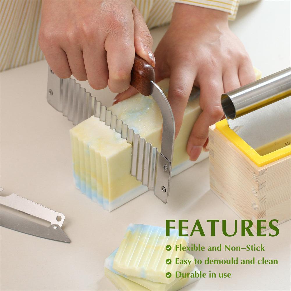 Juego de herramientas básico para hacer jabón en forma de remolino