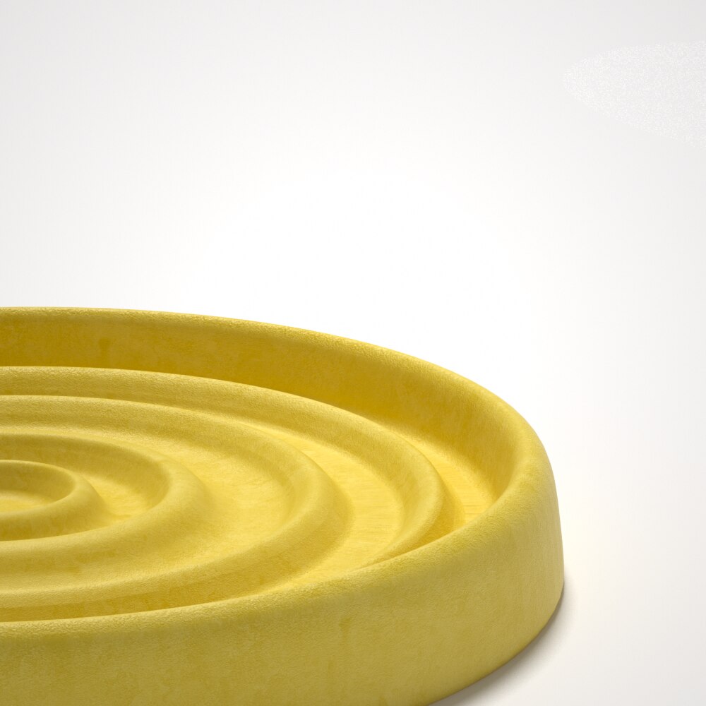 Displaying a circular concrete soap dish, emphasizing boowannicole's commitment to minimalist design and functionality.