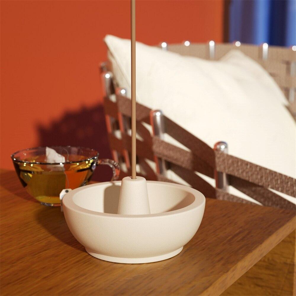 Concrete Round Incense Holder Silicone Mold - product detail 6