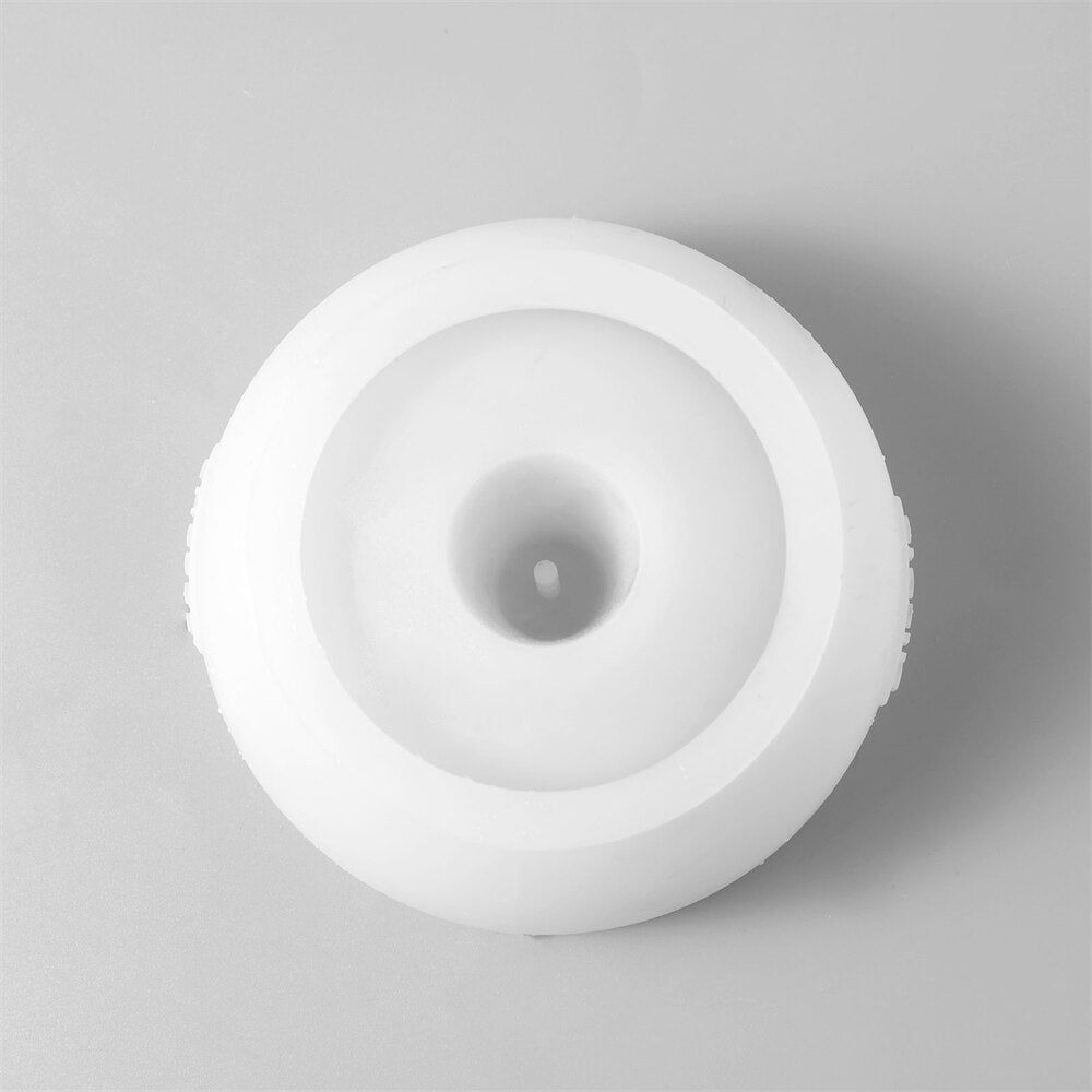 Concrete Round Incense Holder Silicone Mold - product detail 4