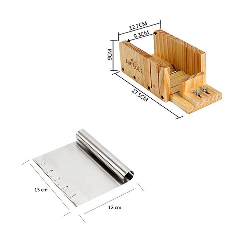 Nicole Набор инструментов для резки мыла 2 Регулируемых деревянных резака и металлическое лезвие для резки