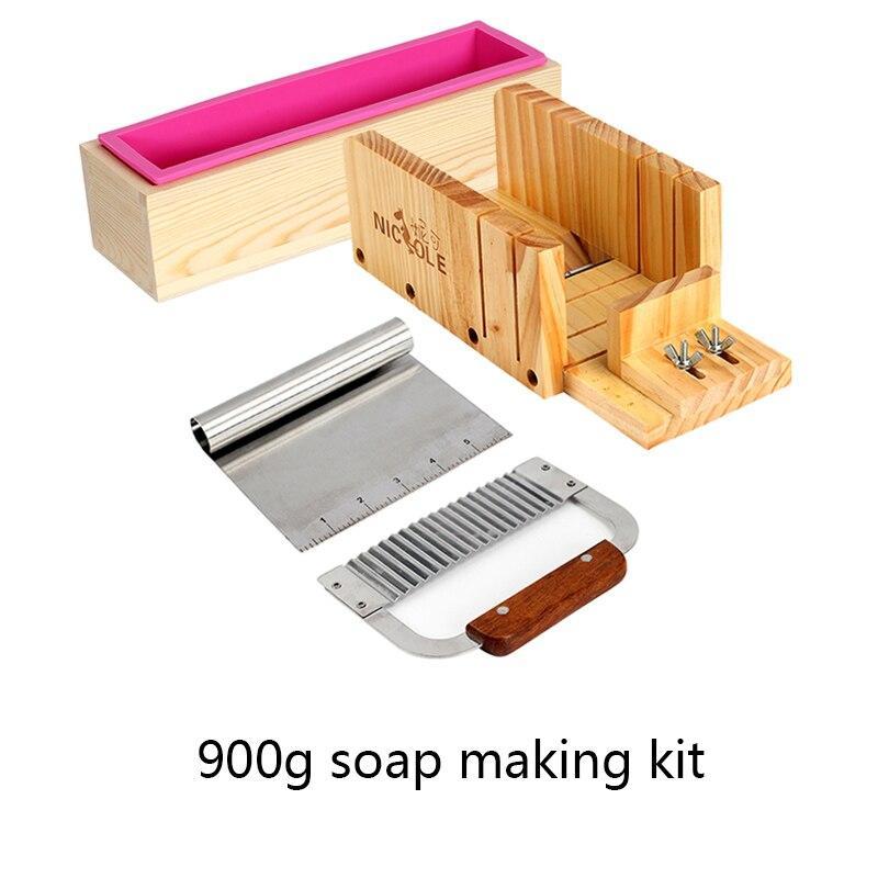 طقم قالب رغيف و4 قواطع كومبو أداة صنع الصابون الكلاسيكية