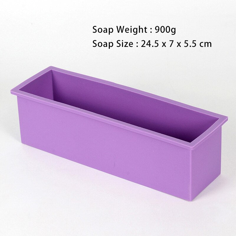 Nicole Large Soap Molds Rectangle Silicone Liner for 18 Bar Mold with  Wooden Box and Lid DIY Handmade Soap Making Tools