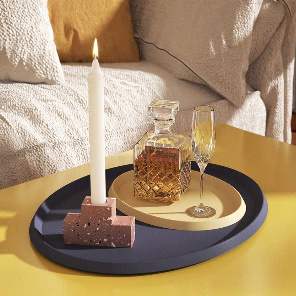 Moule en silicone pour bougeoir conique d’escalier