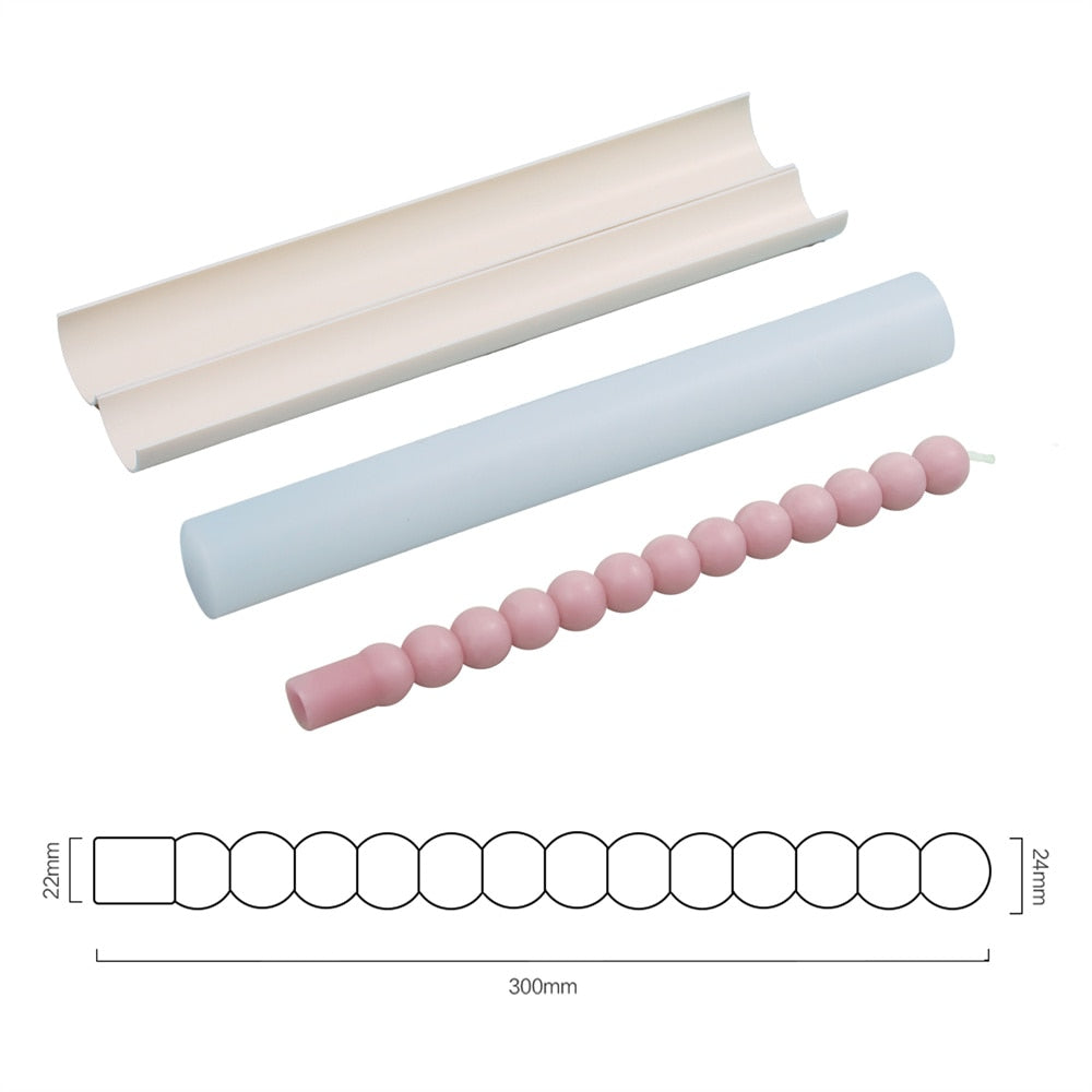 New Long Rod Shaped Plastic Candle Mold for DIY Handmade