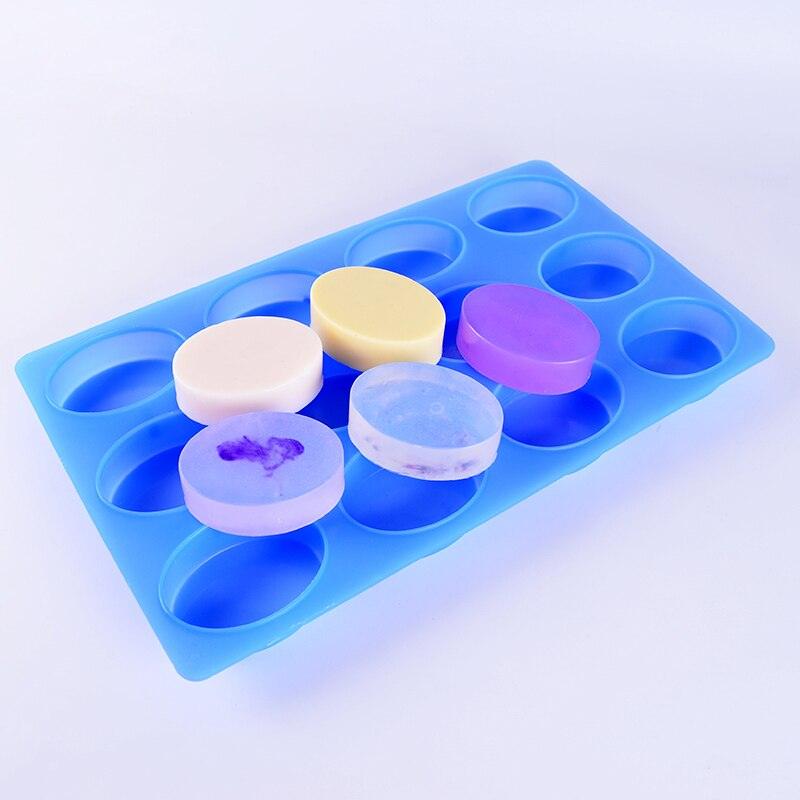 12-Cavity Oval Soap Silicone Mould - Boowan Nicole