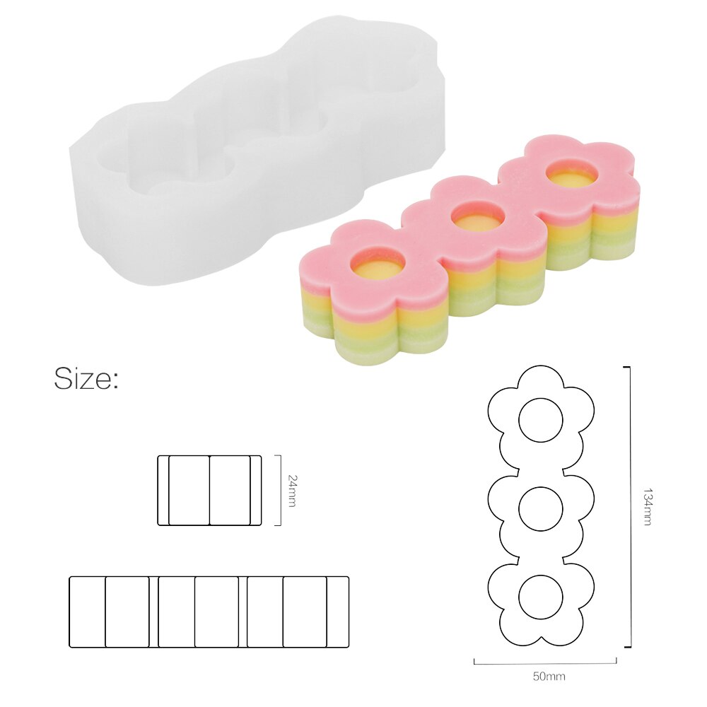 Mini Flower Silicone Embed Mold - BeScented Soap and Candle Making Supplies