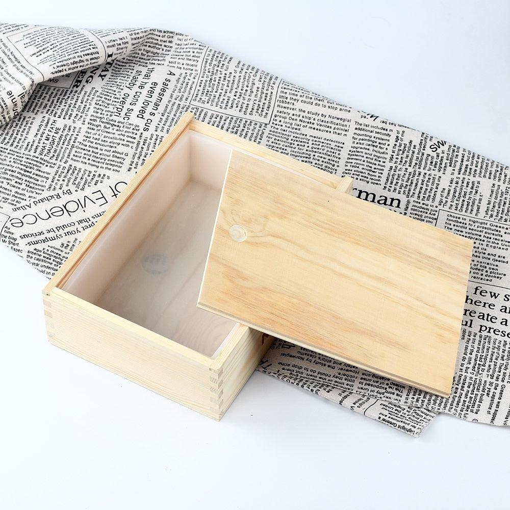 9 Bar Slab Loaf Slicone Soap Mold with Wooden Box - Boowan Nicole