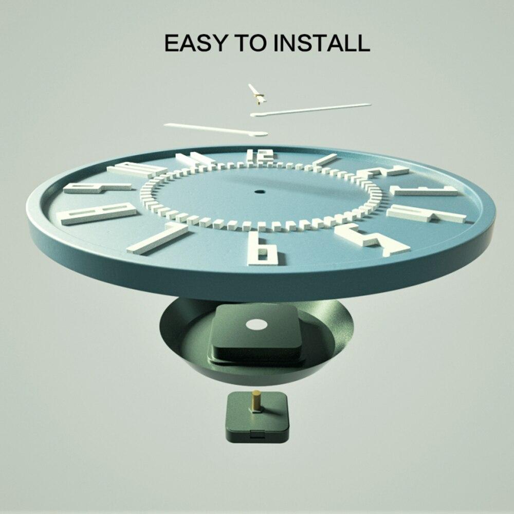 Concrete Modern Numeral Wall Clock Silicone Mold