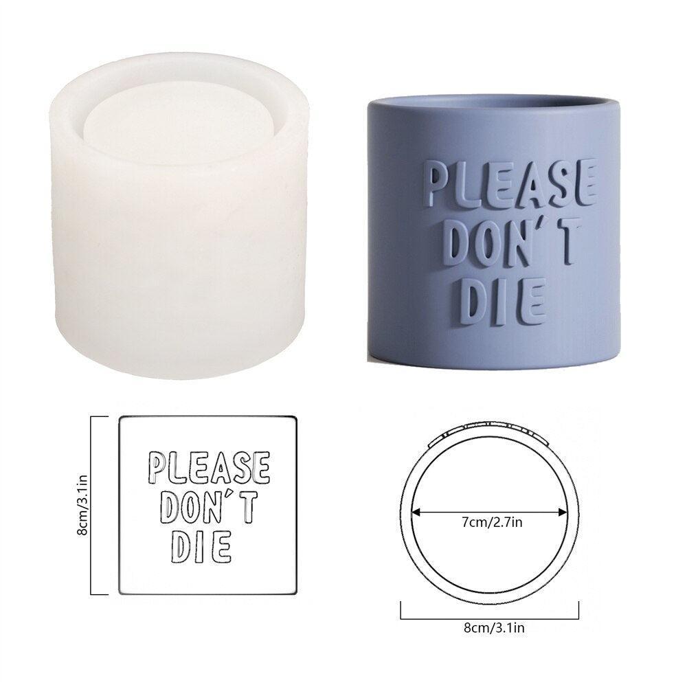 Форма из силикона для бетонного горшка "Love Grows Here"