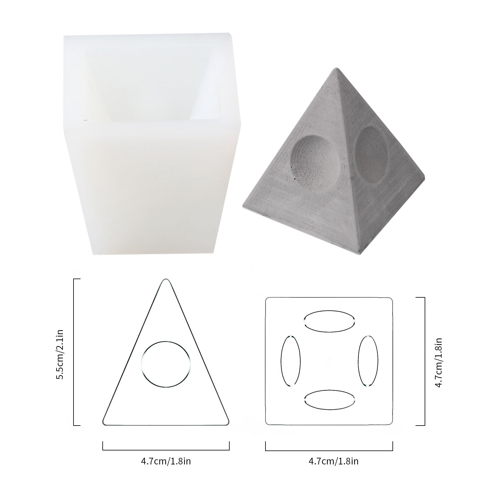 7ピース コンクリートリングホルダー シリコンモールド