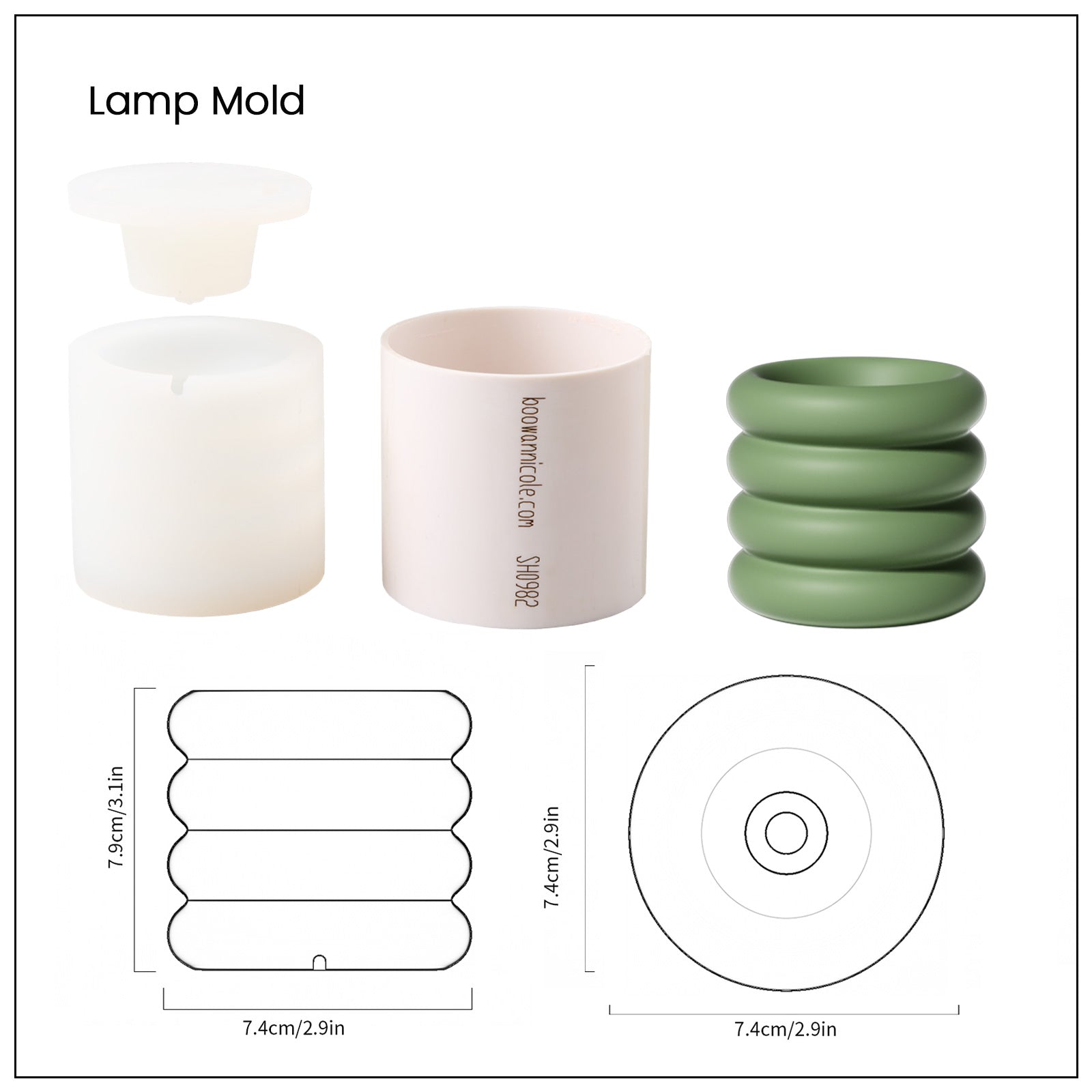 Table Lamp Silicone Mold and Accessories