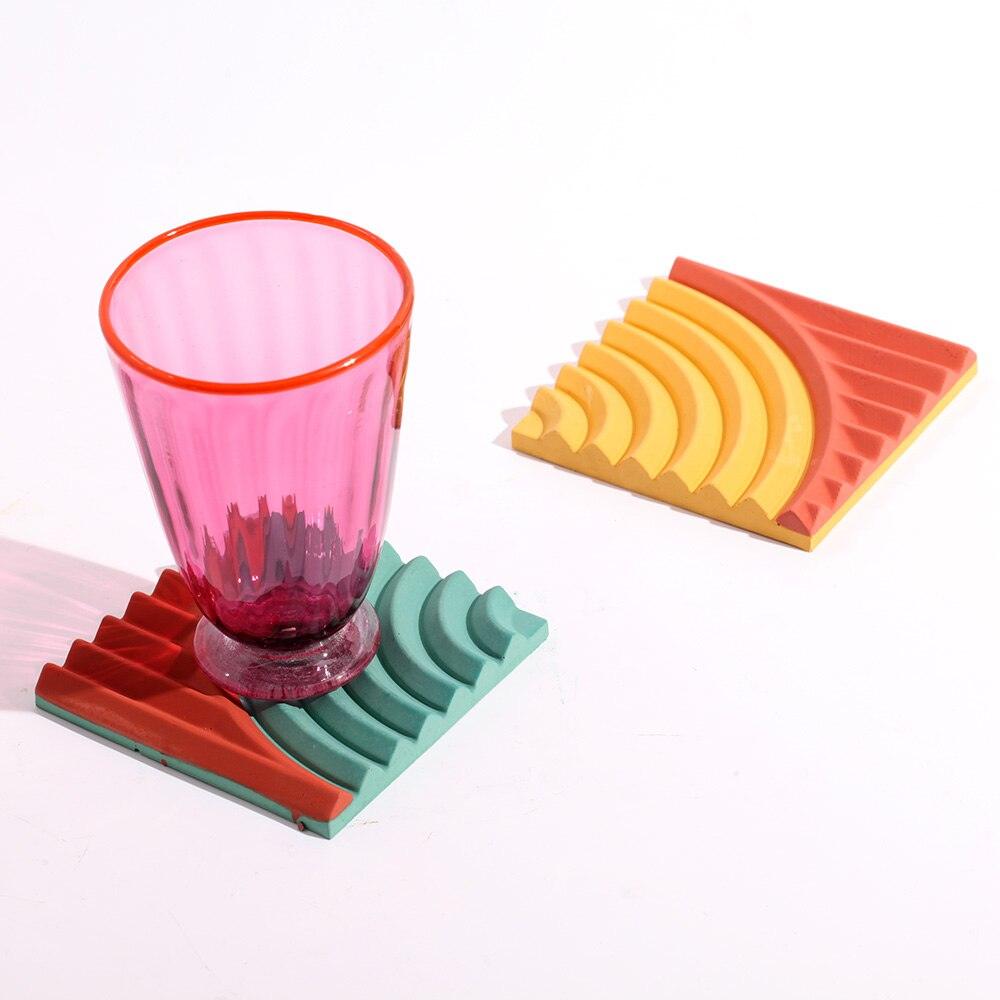 Coaster Silicone Mold Concrete Epoxy Resin Tea Trays Mould - Boowan Nicole