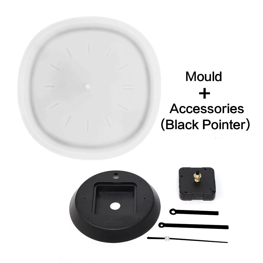 Concrete Wall Clock Silicone Mold