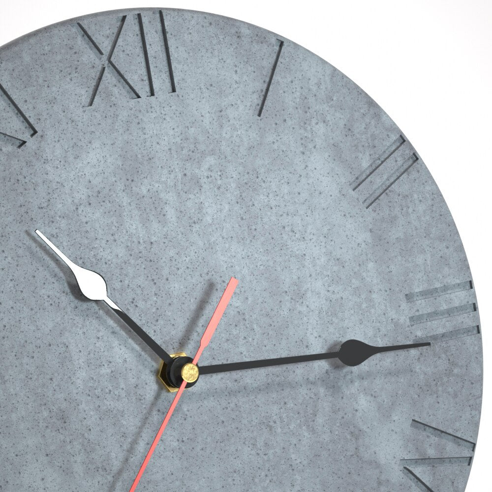 Форма из силикона для настенных часов с римскими цифрами из бетона