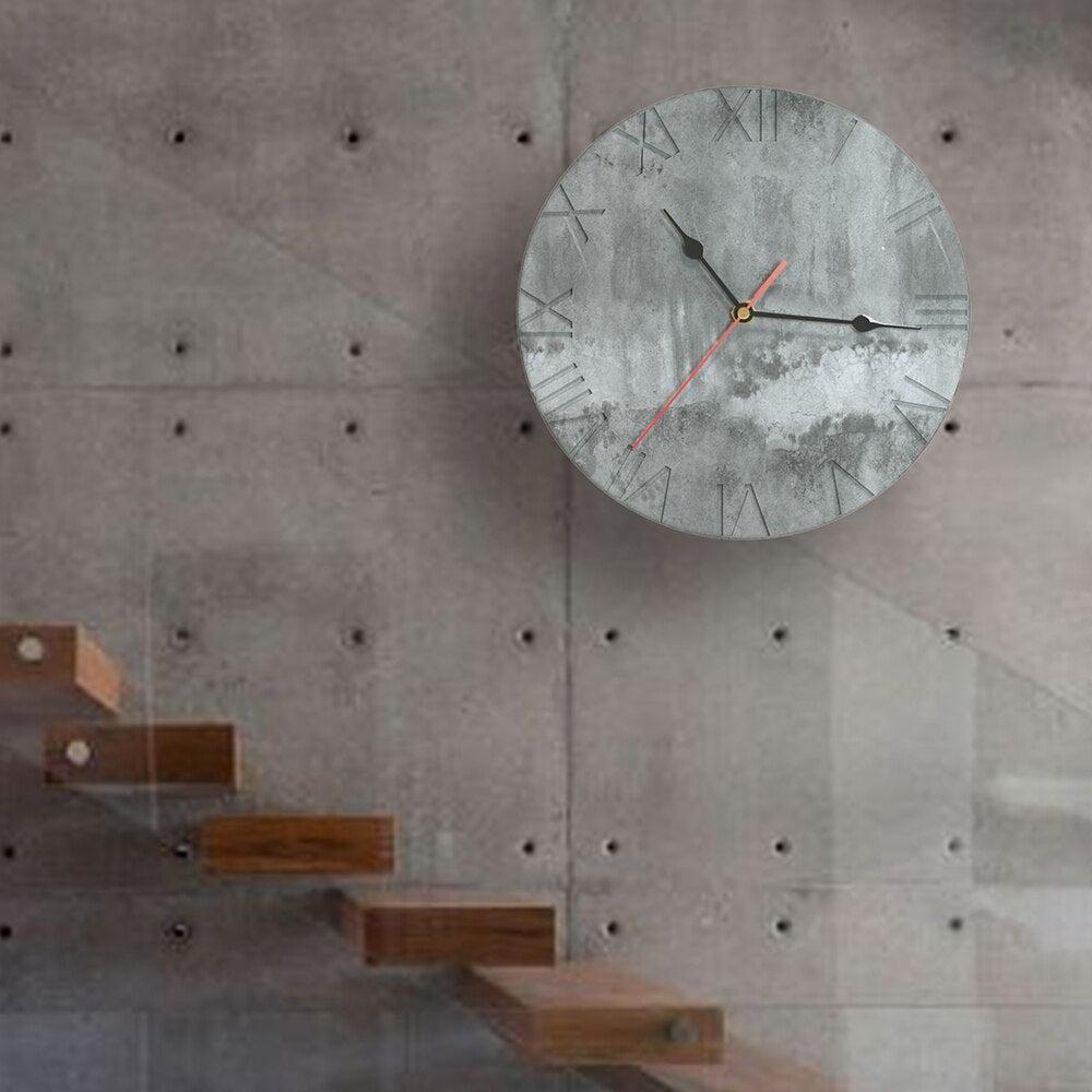 Форма из силикона для настенных часов с римскими цифрами из бетона