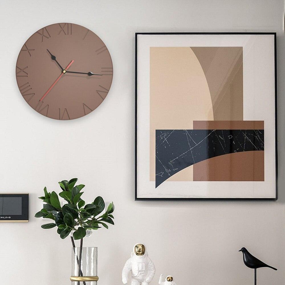 Concrete Roman Numerals Wall Clock Silicone Mold