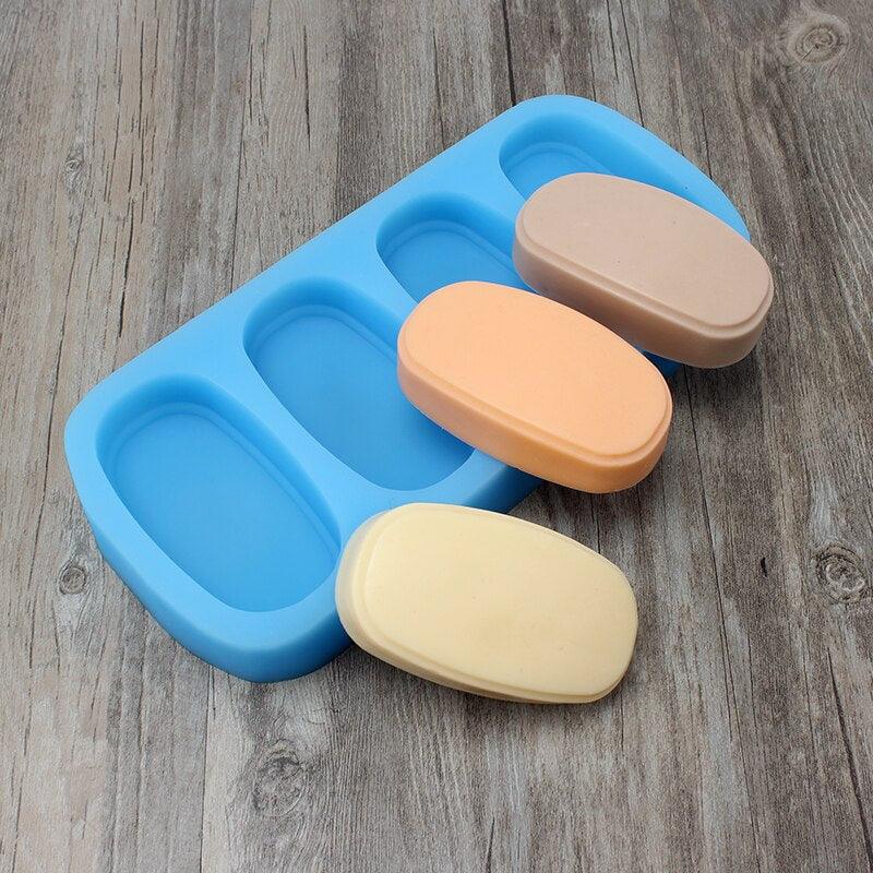 4-Cavity Button Shape Silicone Soap Mold diy Bath Bomb Mould - Boowan Nicole