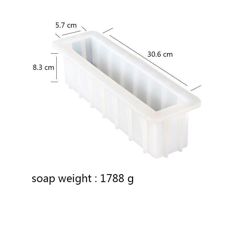 Silicone Soap Mold Flexible Rectangle Loaf Mould