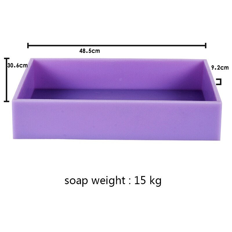 1200g Home Nicole Wooden Soap Molds Soft Silicone Linder Loaf Soap
