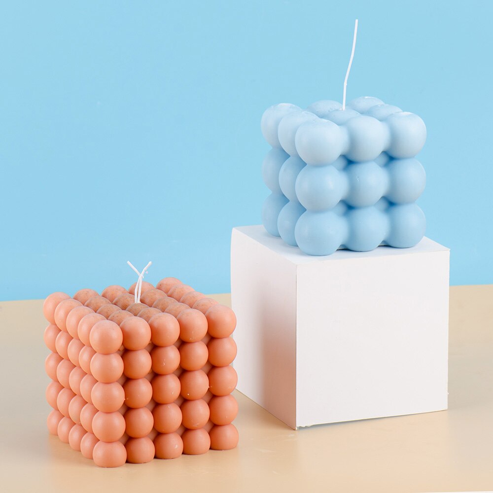 Square Cube Bubble Candle Silicone Mold – Boowan Nicole