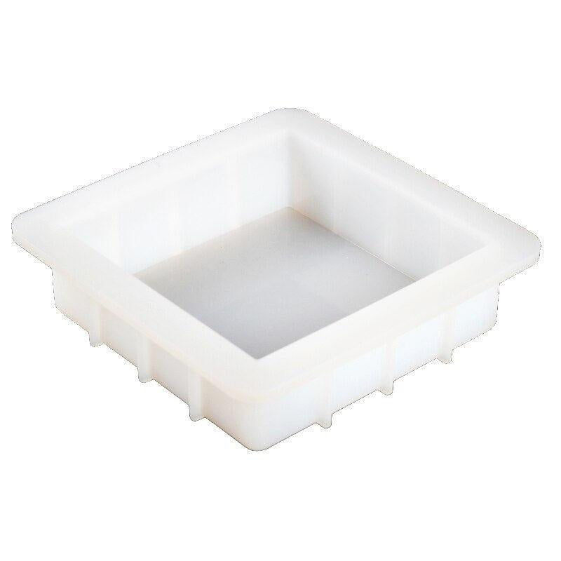 Square Silicone Soap Mold White Handmade Loaf Mould