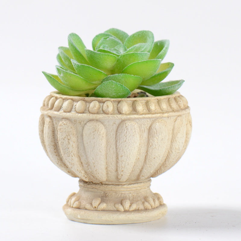 Pillar flower pot silicone molds