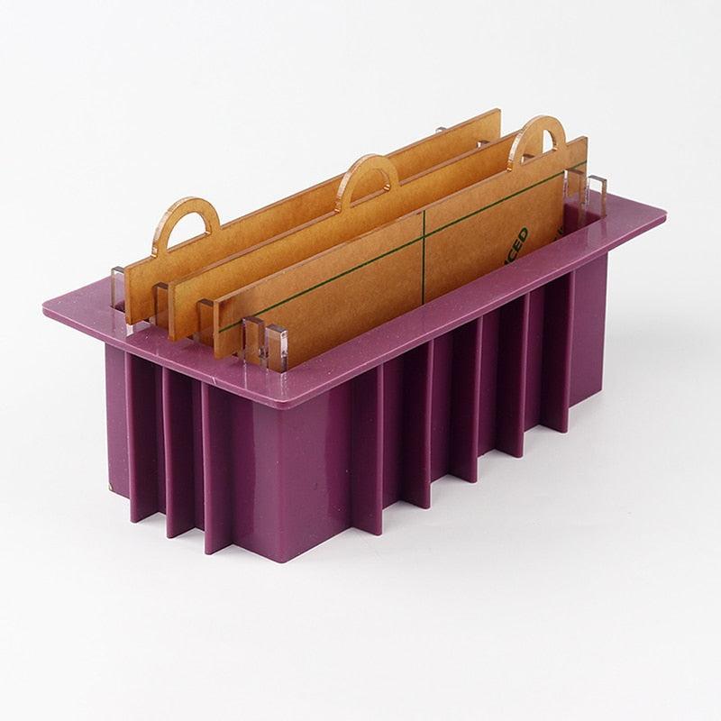 Swirl Silicone Soap Mold with Acrylic Separators